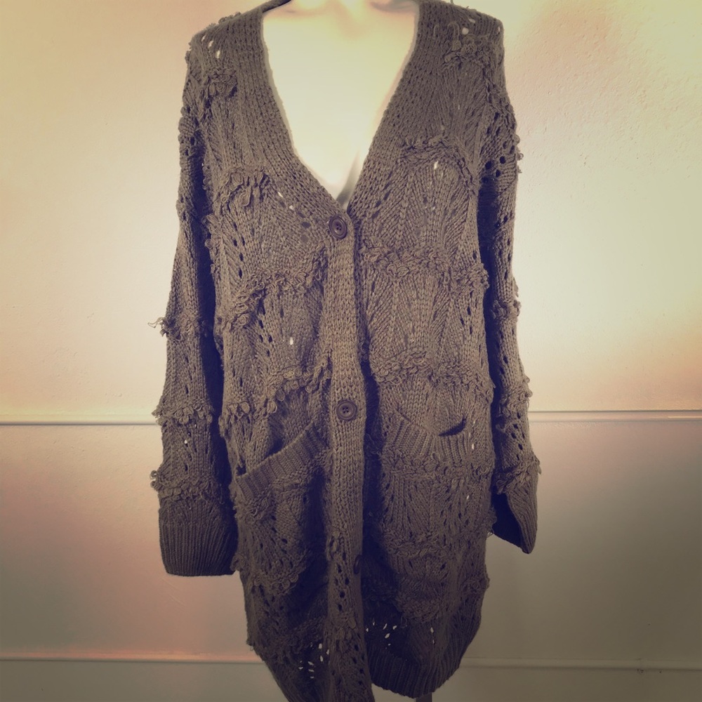 Dress Forum Patch Pocket Long Cardigan